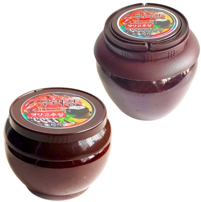 강원도 재래식 3년 숙성 수제 찹쌀 고추장 2kg 국산콩 옛날 전통 시골 할머니 고추장, 1개