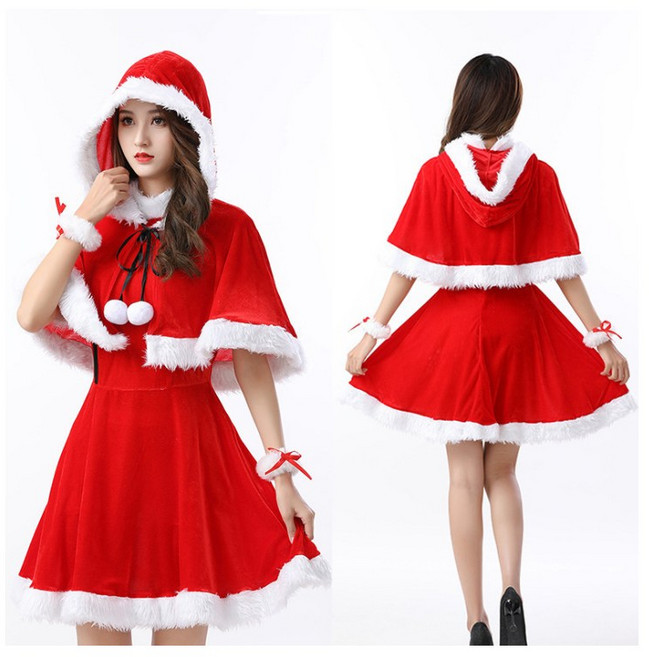 파티굿즈 크리스마스 산타걸 의상 파티 연말 코스프레 코스튬