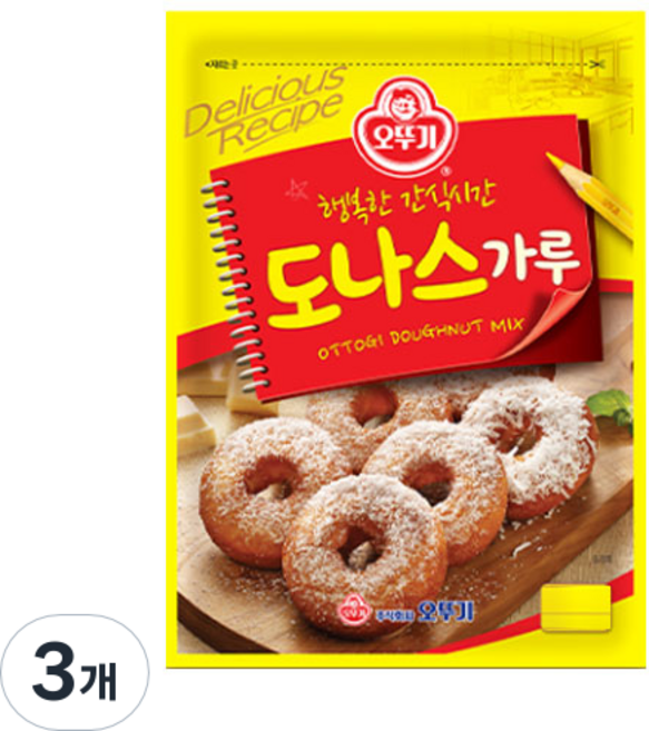 오뚜기 도나스믹스, 3개, 500g