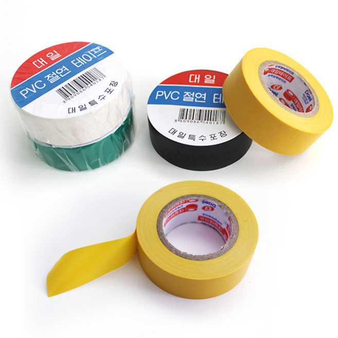 절연 테이프 19mm x 10m 빨강, 1개