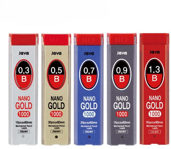 자바펜 나노골드 샤프심 B, 0.5mm, 12개