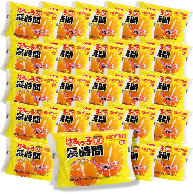 일본 하루꼬 (18시간) 장시간 붙이는 핫팩 10매입 24개