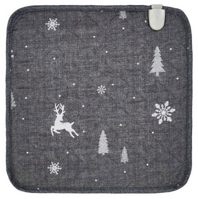 한일의료기 1인 전기방석 워셔블 눈꽃사슴 패턴디자인 국내생산 온열방석 의자 쇼파, 한일의료기 눈꽃사슴 1인전기방석