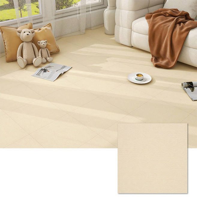 베라스코 미끄럼방지 타일 카페트 30 x 30cm, 아이보리, 20개