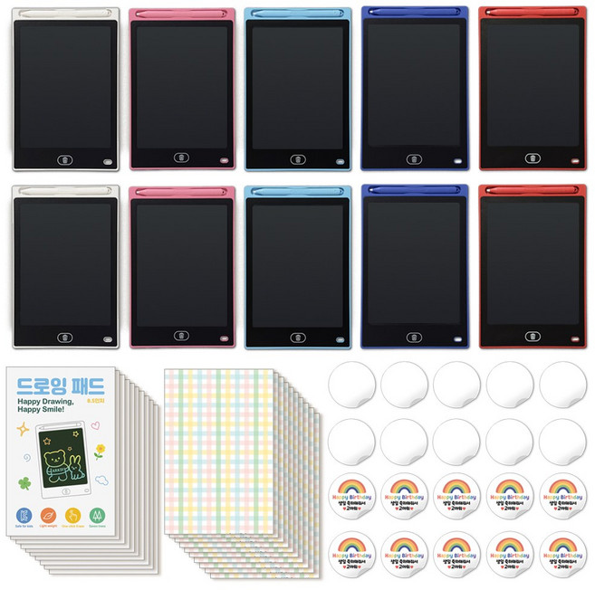아크디 드로잉패드 생일선물 답례품 세트, 10개, 혼합