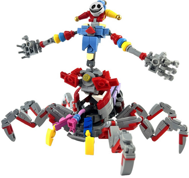 라푸유 파피5 프로토타입 피규어 MOC블록 파피플레이타임 챕터5 보스 괴물 캐릭터 호환블록 주말생활 조립놀이 블럭세트PA941, 1개