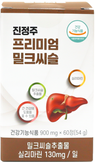 진정주 프리미엄 밀크씨슬, 1개, 60정