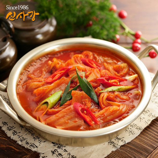 35년전통 수원 맛집 신사강 김치찌개_500g 2인분 가정식 간편 저녁메뉴 혼밥 캠핑음식, 500g, 1개