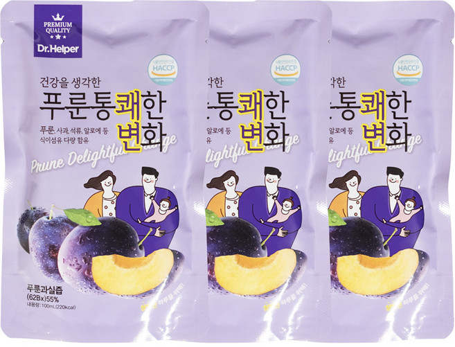 네오팜 푸룬 통쾌한변화(푸룬과실즙55%) 100ml, 3개