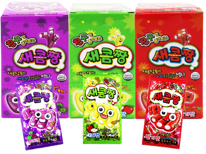 친구가 좋아하는 새콤짱 포도맛 45gX24개입 딸기 사과, 9999, 45g