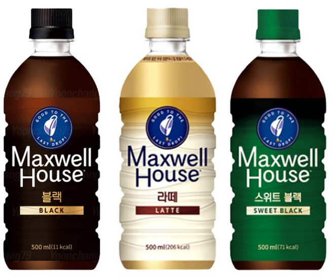 맥스웰 마스터 500mLx12펫(블랙4+스위트4+라떼4)무배, 500ml, 1세트