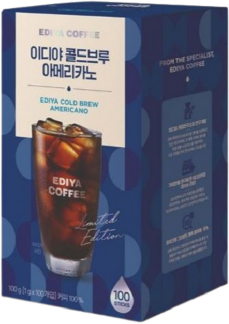 이디야 콜드브루 아메리카노, 100개입 × 1g × 1개