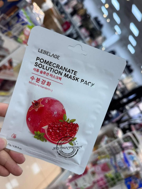 LEBELAGE 石榴保濕面膜, 1個, F, N/A