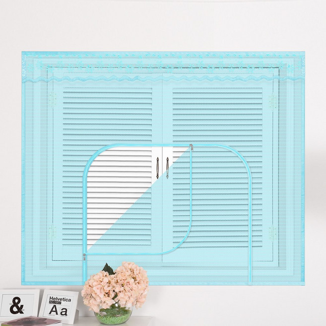 다샵 창문형 지퍼식 모기장, 블루