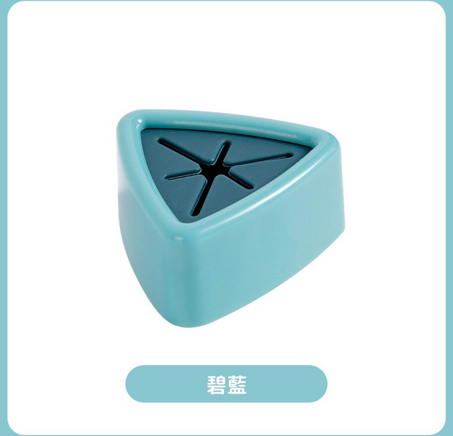 毛巾布收納塞 免鑽孔 毛巾塞 毛巾架 抹布夾 掛勾 黏貼式, 碧藍, 1個