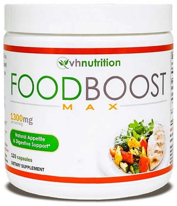 VH Nutrition | FoodBoost MAX | 1300mg 식욕 자극제* 체중 증가 알약* 남성 및 여성용 | 용담 강황 회향으로 제조 | 120캡슐, 1개, 120정 - 쿠팡
