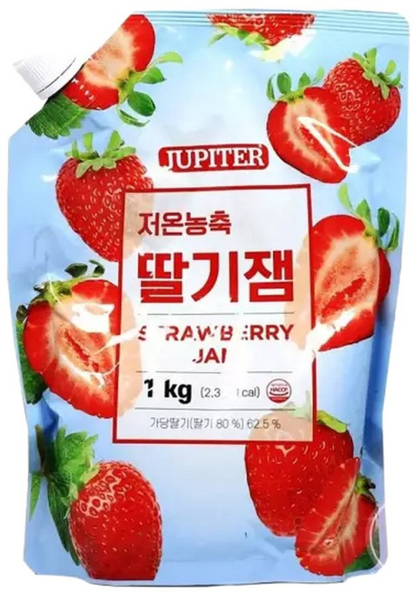 달콤한 낮은 온도로 졸인 딸기쨈 1kg 수입식품, 1개
