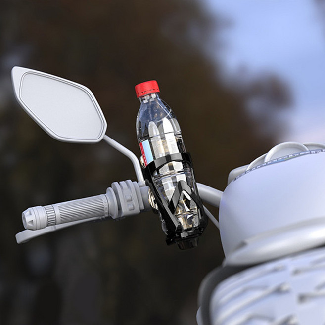 오토티엔 범용 오토바이 자전거 조절식 컵홀더 물병거치대 2세대, 핸들바형, 1개