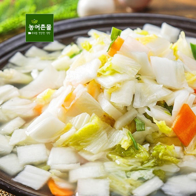국산 저염 나박물김치 2kg 맛있게 당일제조 100% 국산 김치 주문, 1개