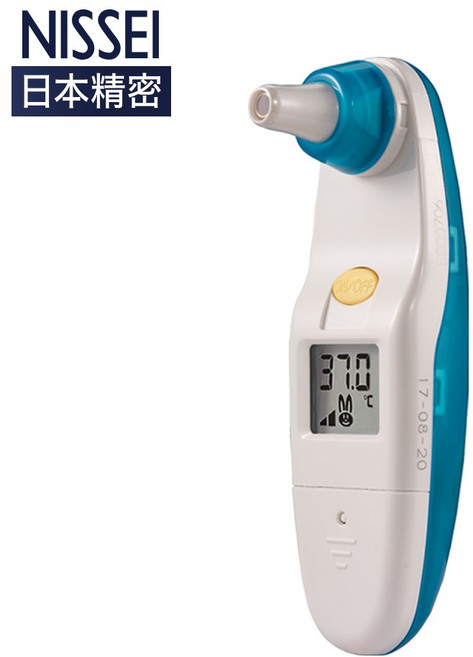 NISSEI 日本精密 迷你耳溫槍 MT-30CPLB MT-30CPLR 快速精準測溫 靜音閃光功能, 1個