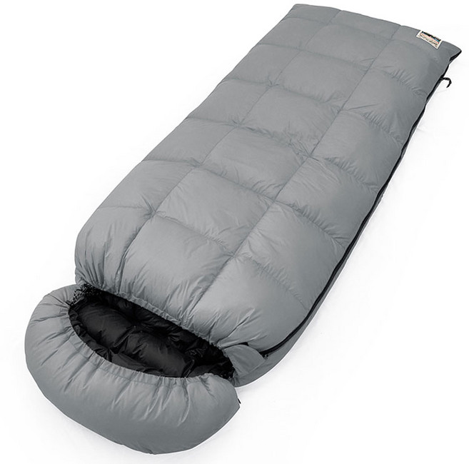 어반캠퍼 다우니페더 오리털 충전재 침낭 1500g, 스노우그레이, 1개
