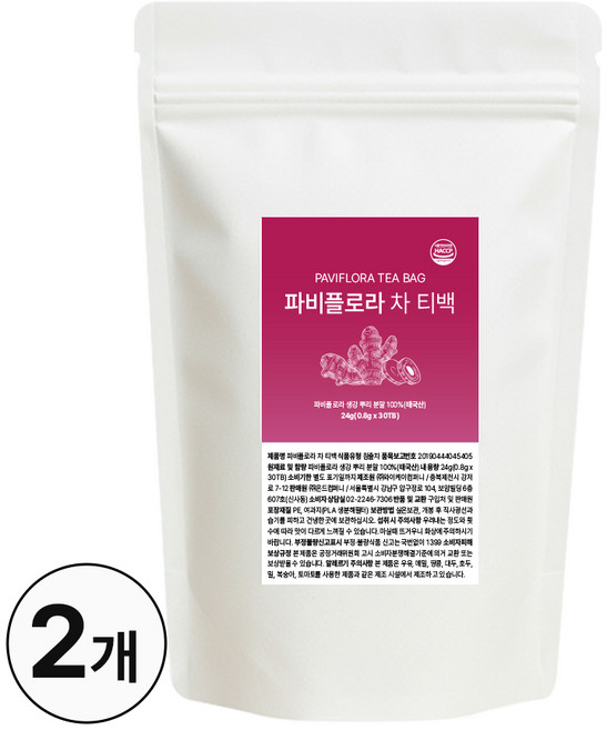 파비플로라 식약청인증 추출물 100% 차 파비풀로라 파피플로라 정품 뉴픽, 2개, 30회분