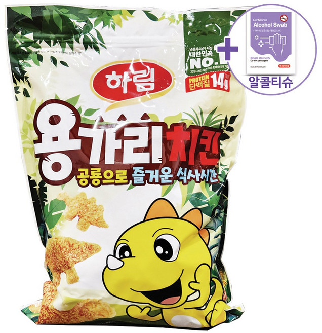 코스트코 하림 용가리치킨 대용량 1.5kg [아이스박스] + 더메이런알콜티슈, 1개