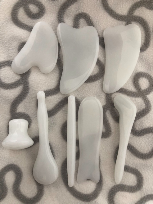 美容院 撥筋棒 眼部水晶刮痧筆 面部玉石板 臉部按摩刮臉棒, 1個, 如圖所示