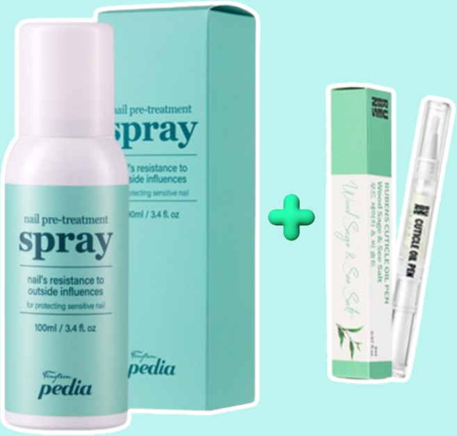 핑션페디아 프리트리트먼트 스프레이 100ml+루벤스 큐티클오일, 루벤스 큐티클오일, 핑션 스프레이 100ml