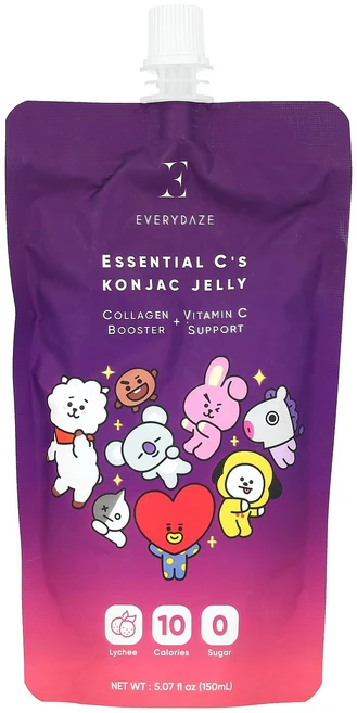 Everydaze 에센셜 C 곤약 젤리 리치 맛 150ml(5.07fl oz), Everydaze, Essential C's Konja, 1개, 150ml - 쿠팡