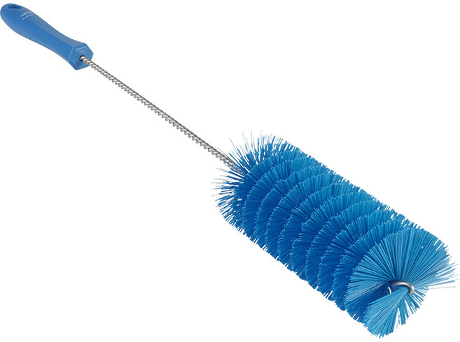 비칸 53703 튜브 브러시 6.1cm PP/PBT 파란색 Vikan 53703 Tube Brush 2.4" PP/PBT Blue, 1개