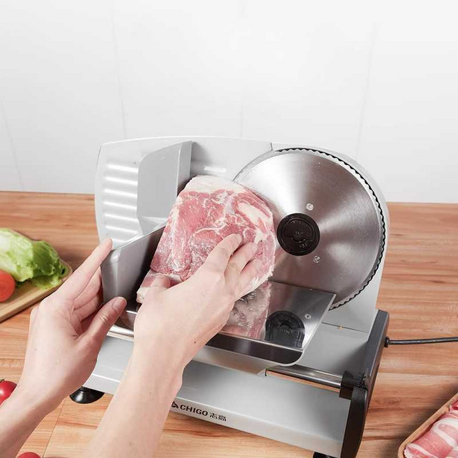 전동 육절기 대패 삼겹살 차돌박이 가정용 냉동 절편기, (더블 나이프) 518 실버 (1-15mm), 518실버(/1-15mm)