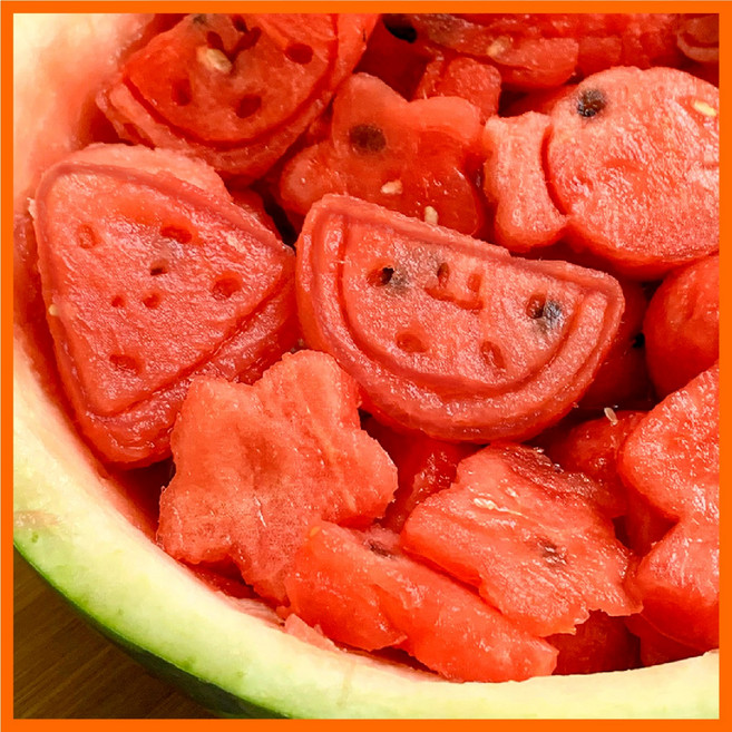 수박칼 수박커터 수박자르는칼 캐릭터커터 3종, 1개