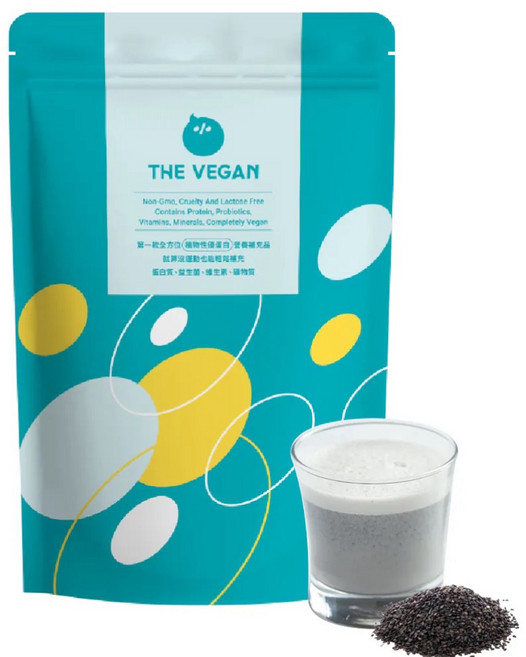 樂維根 植物性分離大豆蛋白 芝麻口味, 1kg, 1個