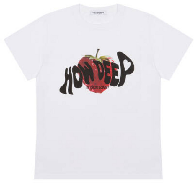 [국내정품] 러브이즈트루 반팔 아임 HOW DEEP STRAWBERRY TEE(WHITE) 186694