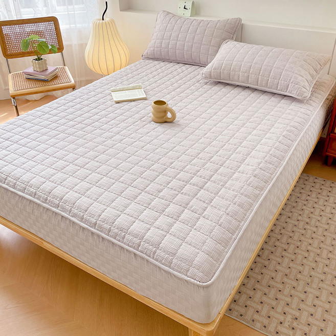 마술사 먼지없는 누빔 매트리스 커버 부드러움 항균