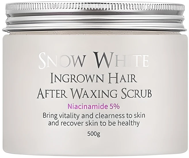 뷰티레시피 스노우화이트 인그로운헤어 에프터 왁싱 스크럽, 500g, 1개 - 쿠팡