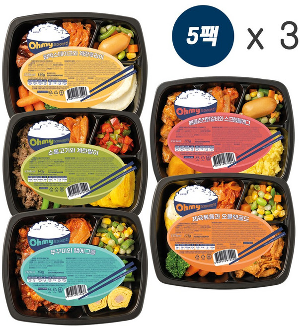 맛이 살아 있는 오마이반찬 5종 냉동 가정식 반찬 혼술안주 안주거리, 1개