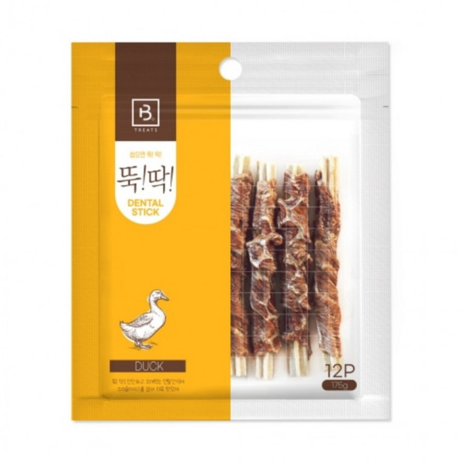 [목마켓]브리더랩 뚝딱 덴탈스틱껌 오리 12p, 1개, 14.5g, 상세페이지 참조