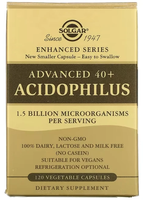 솔가 어드밴스드 40+ 애시도필러스 120캡슐 유산균 프로바이오틱스 락토바실러스 비피도박테리움, 120정, 1개 - 쿠팡