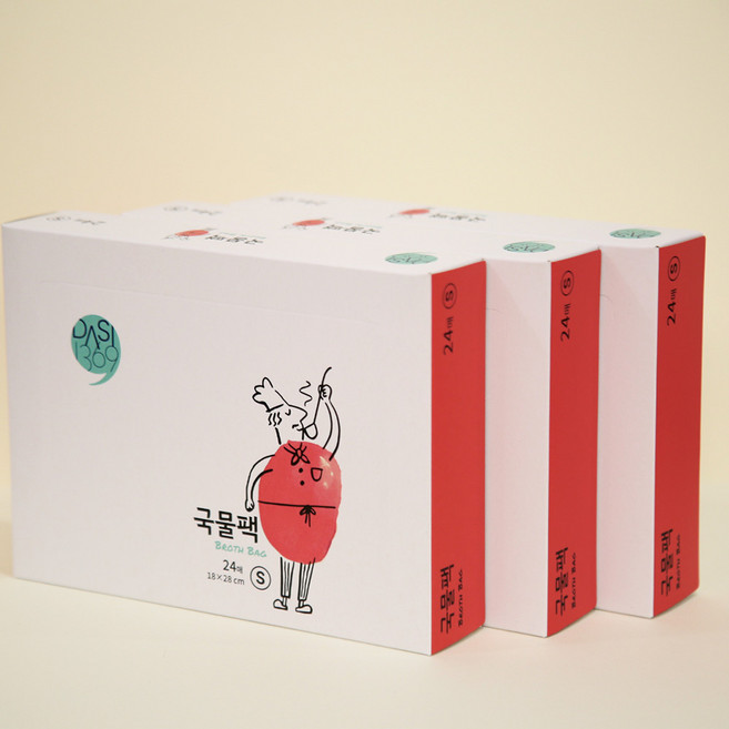 멀티셰프 국물팩 S, 24개, 3세트, 소(S)