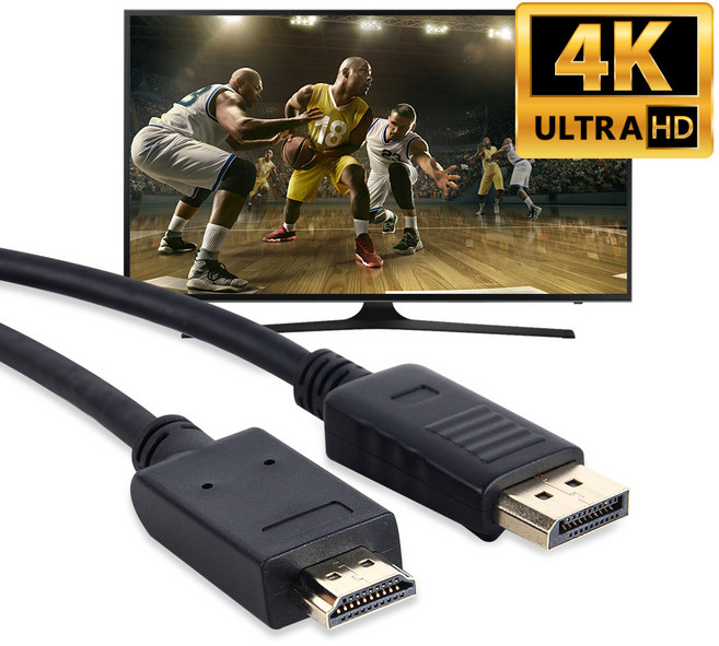 애니포트 Mini DP to HDMI 케이블 1.2Ver, 1개, 3m