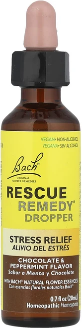Bach RSCUE Remedy® 스포이트 스트레스 릴리프 초콜릿 & 페퍼민트 20ml(0.7fl oz), BachRSCUERemedy스포이트스트레스릴리프초콜릿페, 1개, 20ml - 쿠팡