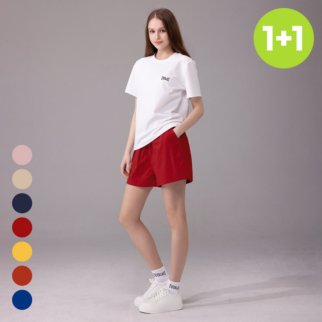 1+1 에버라스트 여자 보드숏 3.5부 비치 팬츠 반바지