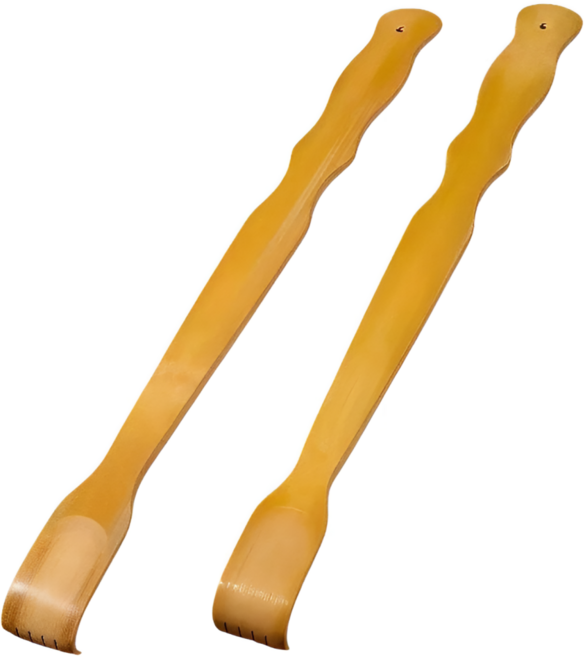 1+1 호미네 효자손 등긁개 대나무 효됴손, 1세트, 호미네 우드(1+1)