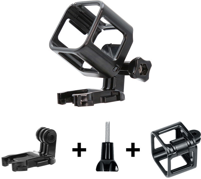 HONGDAK 표준 테두리 보호대 GoPro Hero 4 용 프레임 케이스 회전 어댑터가있는 5 세션 액션 카메라 액세서, [04] Set 1, 1개