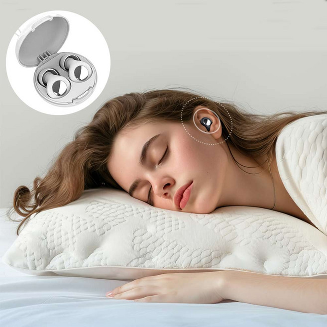 소음방지 소음차단 수면 귀마개 이어플러그 노이즈캔슬링 인체공학설계 층간소음차단, 1개, 화이트, 1쌍