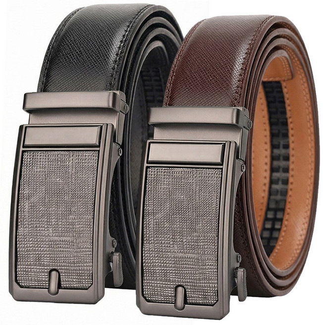 남성 소가죽 자동 벨트 사피아노 정장 캐주얼 허리띠 빅사이즈 선물