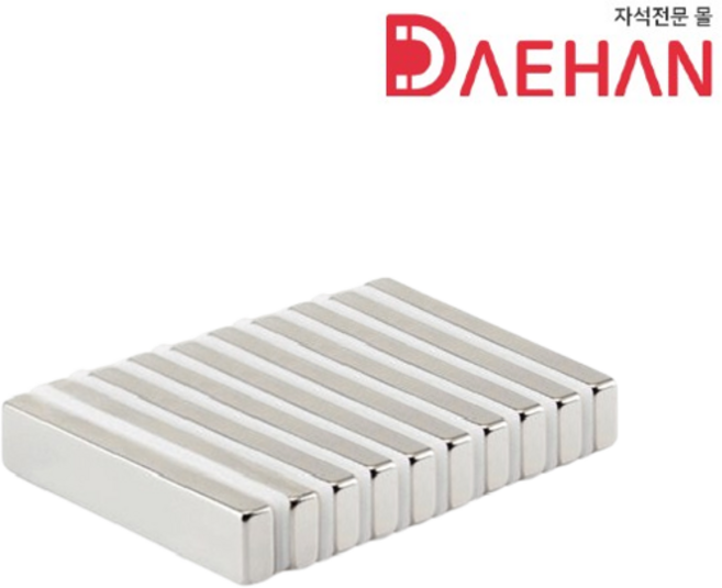 초강력 네오디움 사각자석 40x10x5mm, 10개