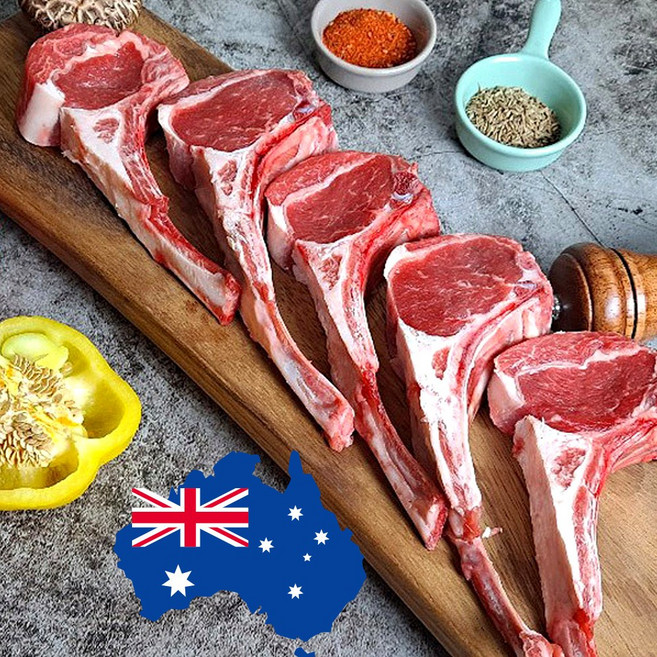 캠핑 양갈비 양고기 프렌치렉 프렌치랙 1kg, 마디절단, 1개